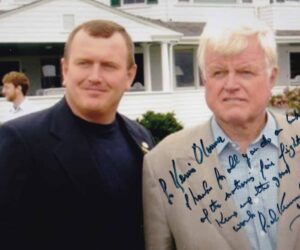 At the Kennedy Compound in 2004